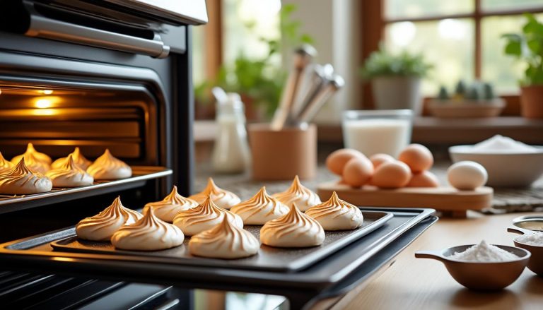 découvrez le temps de cuisson parfait pour réussir une meringue légère et croustillante au four à chaleur tournante. conseils et astuces pour une meringue inratable !