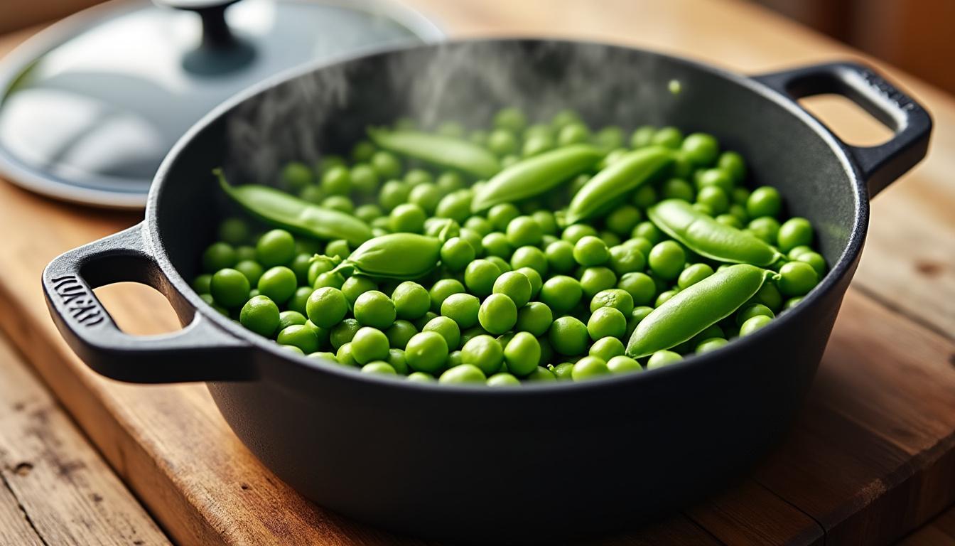 découvrez le temps de cuisson idéal pour préparer des petits pois frais savoureux et croquants. suivez nos conseils pour réussir la cuisson de vos petits pois à la perfection, simplement et facilement !