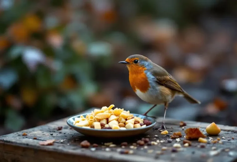 Rouges-gorges au jardin : ce soir, mettez dehors cet aliment de base à 3 centimes, que la plupart des jardiniers oublient