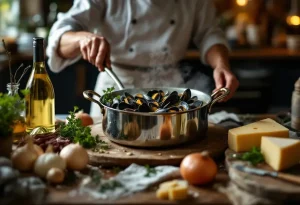 recette moules à la crème